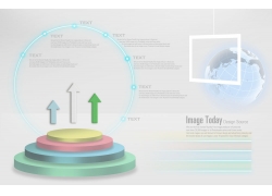 psd素材设计-箭头领奖台