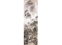 psd装饰素材下载-山水名画