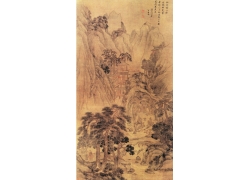 psd装饰素材下载-山水名画