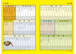 psd素材设计-菜单价目表模板