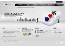 psd素材设计-公司网站模板