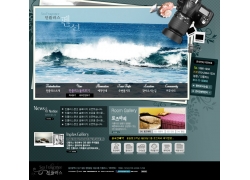 psd素材设计-摄影网站模板