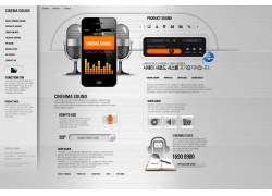 psd素材设计-手机音乐网站设计