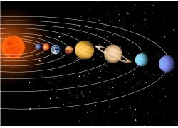 EPS矢量素材下载-太阳系行星