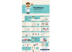 PPT模版下载-蓝色卡通医生医疗行业