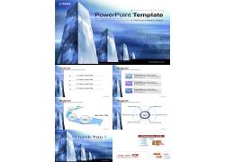 PPT模版下载-欧美科技大厦背景pp