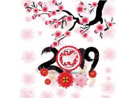 EPS矢量素材下载-中国风2019新年元