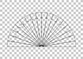 免扣素材免费下载量角器,半圈PNG剪