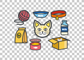 免扣素材免费下载猫食插图,猫食PNG