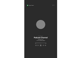 psd素材设计-播客界面设计