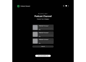psd素材设计-播客界面设计