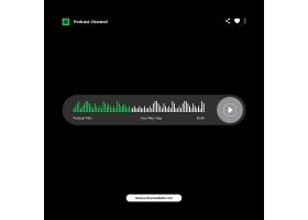 psd素材设计-播客素材