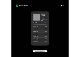 psd素材设计-播客素材