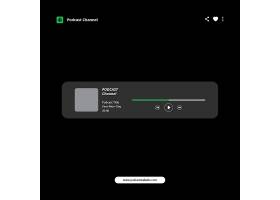 psd素材设计-播客界面设计