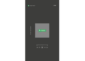 psd素材设计-播客界面素材