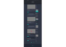 psd素材设计-深色大气现代网页模板