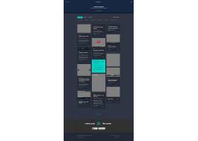 psd素材设计-深色大气现代网页模板