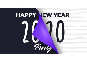 psd素材设计-2020新年社交媒体