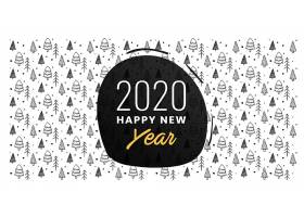 psd素材设计-2020新年社交媒体