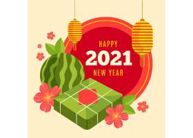 EPS矢量素材下载-越南2021年新年手