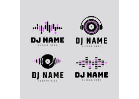 扁平DJ LOGO集