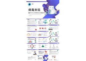 PPT模版下载-疫情期间正确面对内心