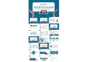 PPT模版下载-知识宣传预防新型冠状