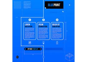 EPS矢量素材下载-蓝色信息图方案模板_