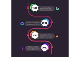 EPS矢量素材下载-梯度时间线信息图_6