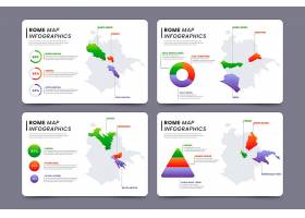 EPS矢量素材下载-梯度罗马地图信息图_