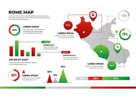 EPS矢量素材下载-梯度罗马地图信息图_