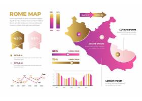 EPS矢量素材下载-梯度罗马城市地图信息