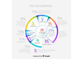 EPS矢量素材下载-饼图信息图_4393