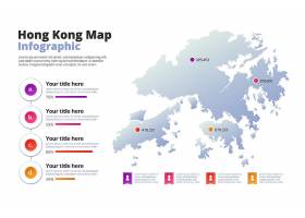 EPS矢量素材下载-香港地图资料图梯度图