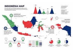 EPS矢量素材下载-线性印度尼西亚地图信