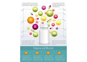 EPS矢量素材下载-维生素和补充剂信息图