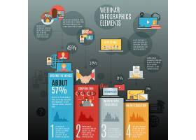 EPS矢量素材下载-网络研讨会信息图表平