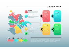 EPS矢量素材下载-罗马地图信息图表_1