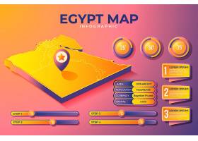 EPS矢量素材下载-等距埃及地图信息图_