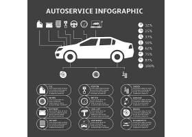 EPS矢量素材下载-汽车维修信息图设计要