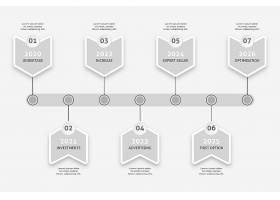 EPS矢量素材下载-极简主义时间线信息图