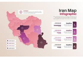 EPS矢量素材下载-梯度伊朗地图信息图_