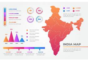 EPS矢量素材下载-梯度印度地图图形_1