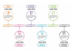EPS矢量素材下载-手绘时间线信息图_6