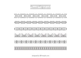 EPS矢量素材下载-装饰性证书边框_25