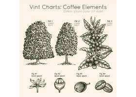 EPS矢量素材下载-Vint图表咖啡元素