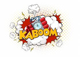 EPS矢量素材下载-与kaboom文本的